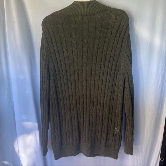Croft & Barrow Olive Green Men’s Sweater - Picture 3 of 6